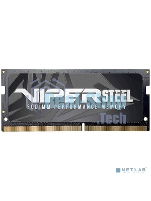 Оперативная память Patriot Viper Steel, DDR4, 8GB (1x8GB), 3200MHz, CL22, с радиатором, черный, SO-DIMM