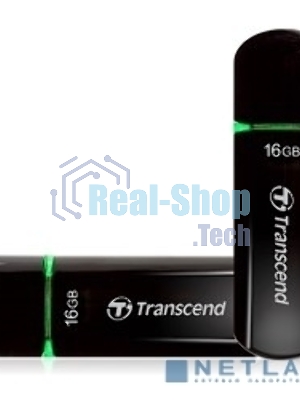 Флешка USB Transcend Jetflash 600 (TS16GJF600), 16Gb, USB 2.0, R/W 30/15, черный/зеленый