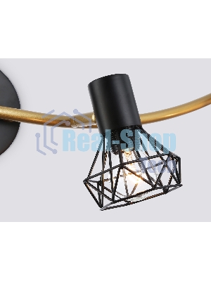 Светильник Ambrella light TR8658/4 BK/GD черный/золото E14/4 max 60W 750*100*185