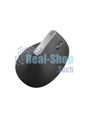 Мышь беспроводная/проводная Logitech MX Vertical графитовый, 4000 dpi, радиоканал, Bluetooth, USB, кнопки - 6
