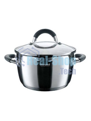 Кастрюля RONDELL RDS-025 Flaммe 5,7л RONDELL Кастрюля RDS-025 с/кр 24 см 5.7 л Flaммe. Диаметр 24см. Объем 5.7 л. Высококачественная пищевая сталь 18/10. Толщина стенок 0.6 мм. Тройное вштампованное, а затем вплавленное дно 5.0 мм. Комбинированная (зеркальная + матированная) обработка внешней поверхности. Отметки литража на внутренней поверхности посуды. Эргономичные крышка из термостойкого стекла со специальным ободком для удобного слива жидкости (2 диаметра отверстий). Ненагревающиеся ручки из нержавеющей стали с вставками из силикона. Надежное клепочное крепление. Плавный переход от дна к стенкам. Подарочная упаковка с ручкой. Буклет с рецептами. Подходит для всех видов плит и посудомоечной машины.