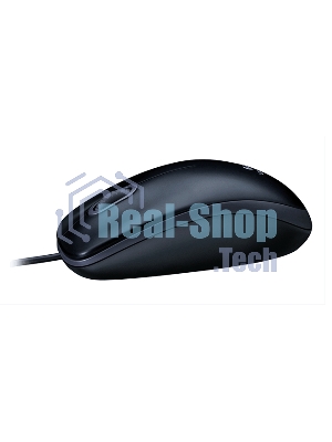 Мышь проводная Logitech M100/100R DARK/GREY (темно-серая/черная), 1000 dpi, USB, кнопки - 3