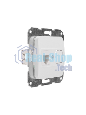 Розетка компьютерная Kranz RJ45 DEA с/у мех. белый