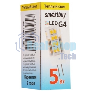 Светодиодная (LED) лампа Smartbuy-G4-2W/3000/G4