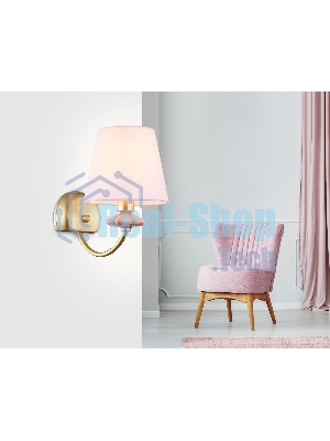 Настенный светильник Ambrella light LH75027 GD/PI золото/розовый E14 max 40W 240*150*240