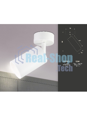 Накладной спот с выключателем Ambrella light TA126 WH белый GU10 max 12W D70*164*D55
