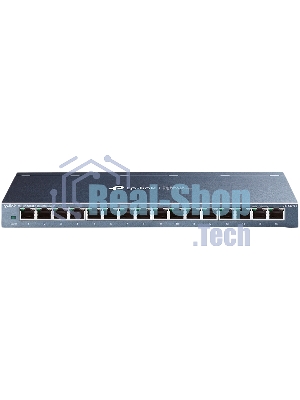 Коммутатор настольный TP-Link TL-SG116P с 16 гигабитными портами PoE+