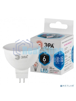 Лампа светодиодная ЭРА Б0020545 LED smd MR16-6w-840-GU5.3