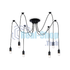 Светильник Ambrella light TR8178/6 BK черный E27 max 40W D630*910