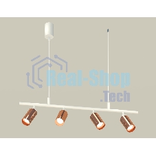 Светильник Ambrella light XB9001330/4 SWH/PPG белый песок/золото розовое полированное MR16 GU5.3 (С9001, С6326, N6135)