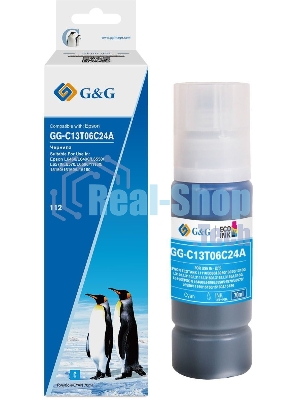 Чернила G&G GG-C13T06C24А №112 голубой70мл для Epson L6550/6570/11160/15150/15160