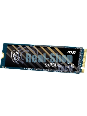 Накопитель SSD MSI SPATIUM M450, 1Tb, PCIe 4.0 x4, M.2 2280, NVMe, R/W 3400/2400