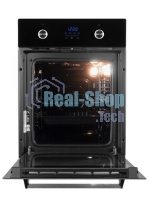 Духовой шкаф LEX EDP 4590 BL Matt Editionобъем 55л, LED таймер, 9 функций, встраиваемый