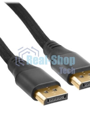 Кабель DisplayPort Cablexpert CC-DP8K-6, v1.4, 1.8м, 20M/20M, нейлоновая оплетка, метал. разъемы, пакет