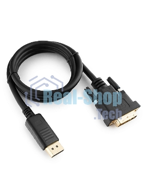 Кабель DisplayPort-DVI Gembird/Cablexpert 1м, 20M/19M, черный, экран, пакет