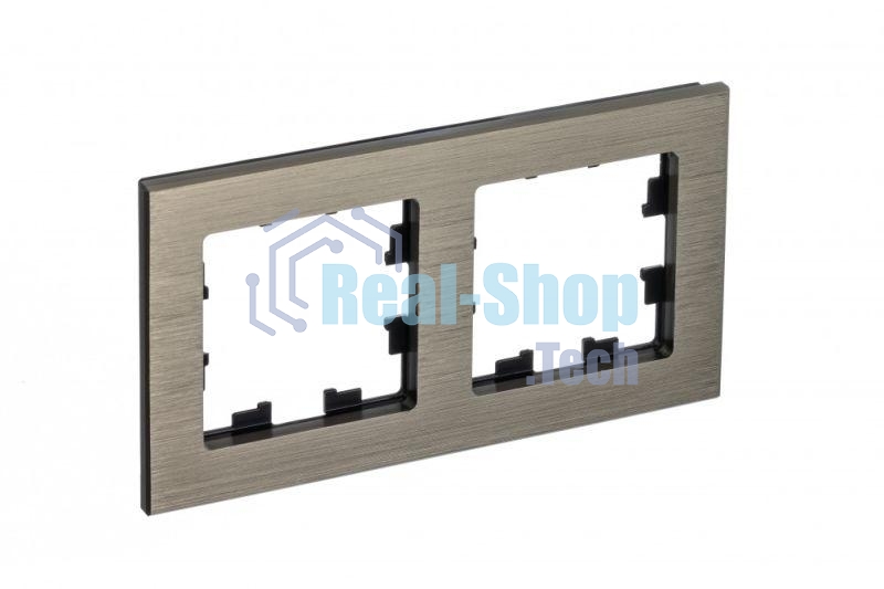 Рамка 2-м AtlasDesign Nature металл латунь SchE ATN312202