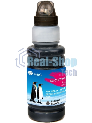 Чернила G&G GG-C13T00R140 черный70мл для Epson EcoTank 7700/7750