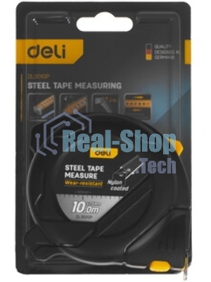 Рулетка Deli DL9010P 10мx25мм