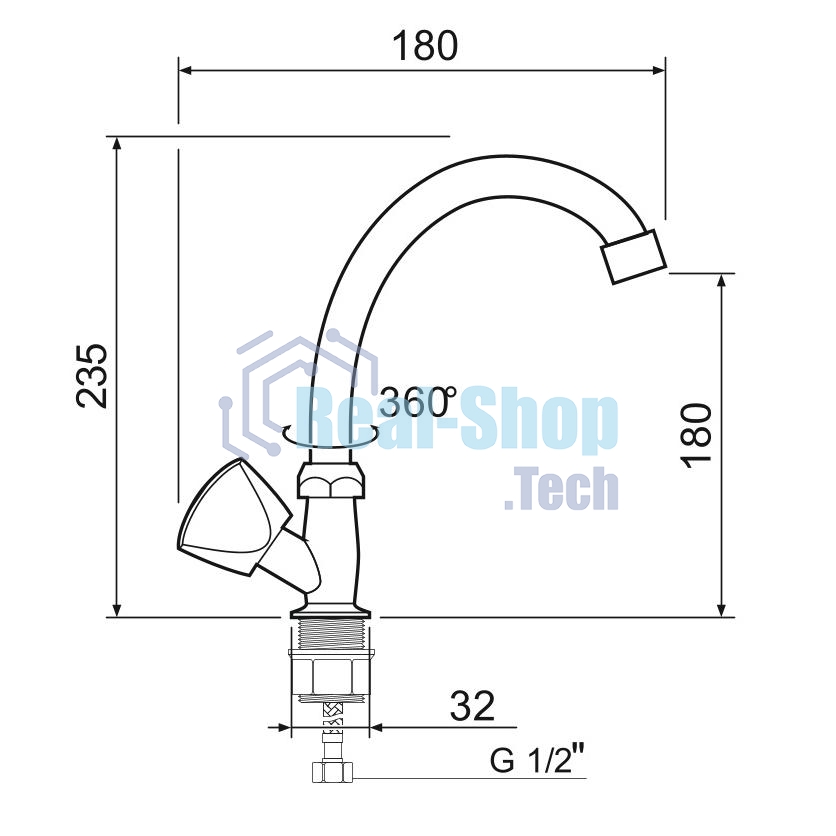SL119-270F Смеситель для кухни