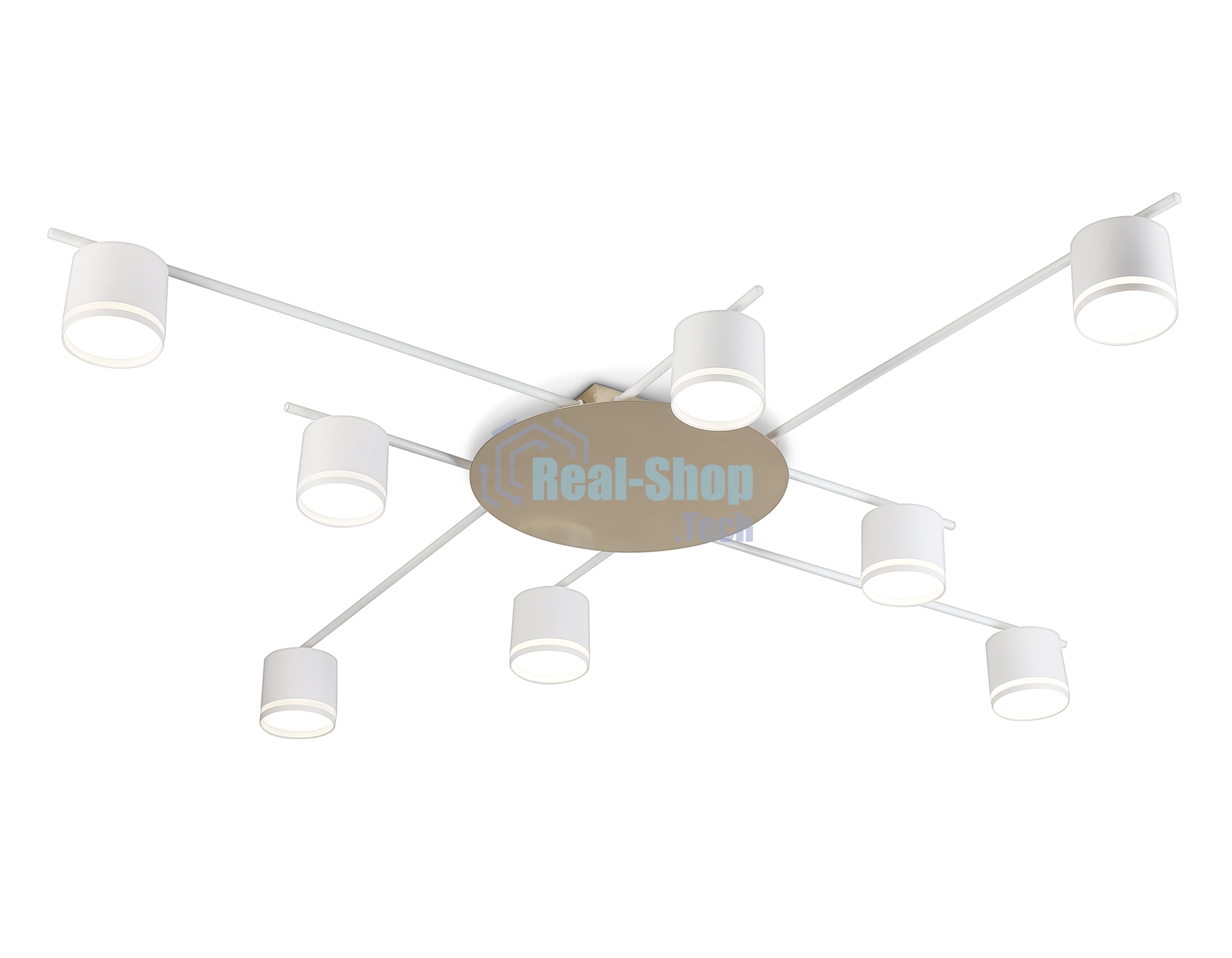 Потолочный светильник Ambrella light FL51759/8 WH/GD белый/золото GX53/8 max 12W 870*870*95