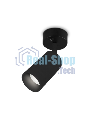 Накладной спот с выключателем Ambrella light TA127 BK черный GU10 max 12W D70*164*D55