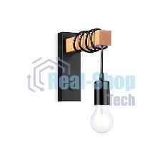 Светильник Ambrella light TR8181 BK/LW черный/светлое дерево E27 max 40W 395*60*210