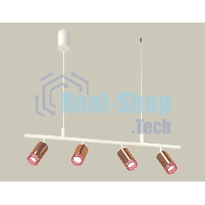 Светильник Ambrella light XB9001350/4 SWH/PPG/PI белый песок/золото розовое полированное/розовый MR16 GU5.3