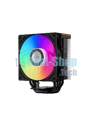 Устройство охлаждения (кулер) PcCooler RT500 Digital BK ARGb RT500-BKAWYL-GL черный 120мм алюминий+медь 2200rpm 32db 4-pin 240W