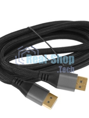 Кабель DisplayPort Cablexpert CC-DP8K-6, v1.4, 1.8м, 20M/20M, нейлоновая оплетка, метал. разъемы, пакет