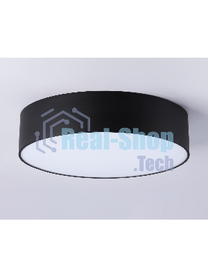 Потолочный светодиодный светильник Ambrella light FV5522 BK черный LED 26W 4200K D220*58 (Без ПДУ)
