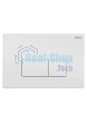 Инсталляция BAU PRO для подвесного унитаза, клавиша смыва BAU Hotel для инсталляции, белый глянец