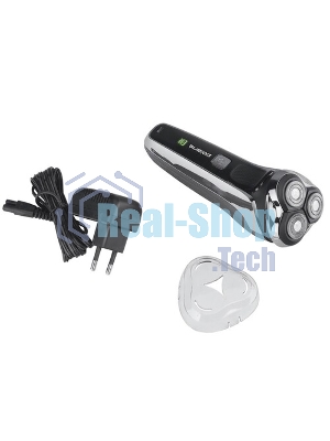 Электробритва Polaris PMR 0305R wet&dry PRO 5 blades элктрическая, черный/хром
