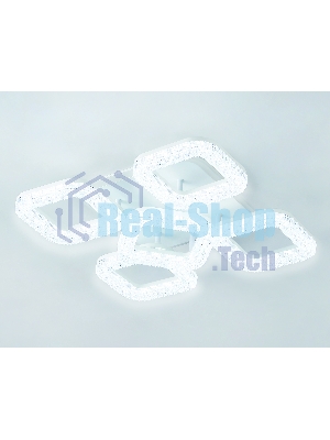 Потолочный светодиодный светильник FA3914/4+1 WH белый 80W 3000K/4200K/6400K 380*380*110 (ПДУ РАДИО 2.4G)