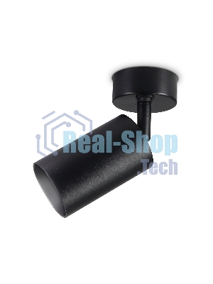 Накладной спот с выключателем Ambrella light TA127 BK черный GU10 max 12W D70*164*D55