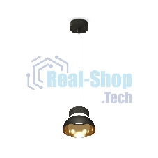 Светильник Ambrella Light XP8111051 SBK/PYG/CL черный песок/золото желтое полированное/прозрачный GX53
