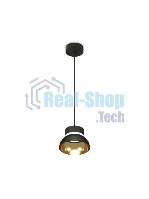 Светильник Ambrella Light XP8111051 SBK/PYG/CL черный песок/золото желтое полированное/прозрачный GX53