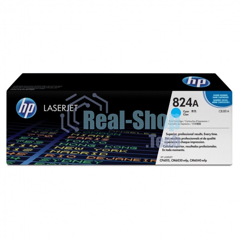 Картридж лазерный HP CB381A голубой Color LJ CP6015/CM6030mfp/CM6040mfp (21000 стр.)