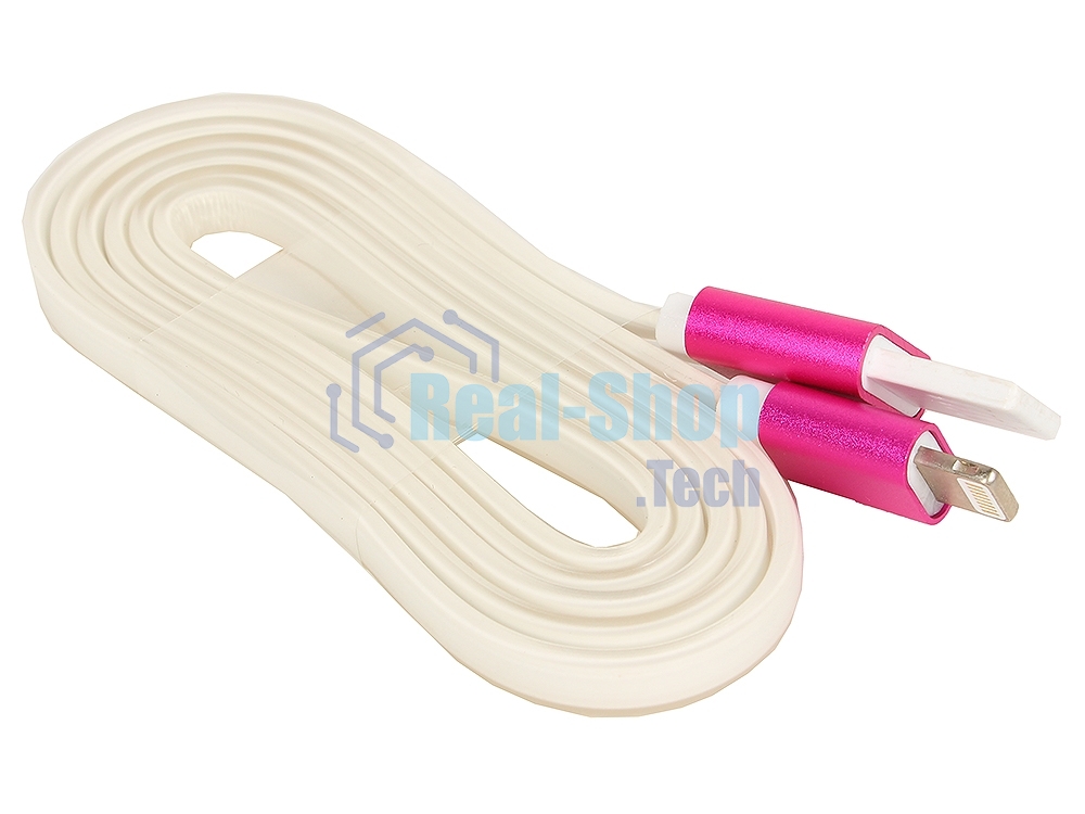 Кабель Gembird USB 2.0 Cablexpert CC-ApUSBr1m, AM/Lightning 8P, 1м, силиконовый шнур, разъемы розовый металлик, пакет