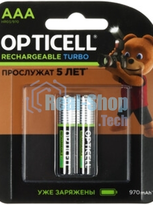 Аккумулятор Opticell Turbo 6080003 AAA NiMH 970mAh (2шт) блистер