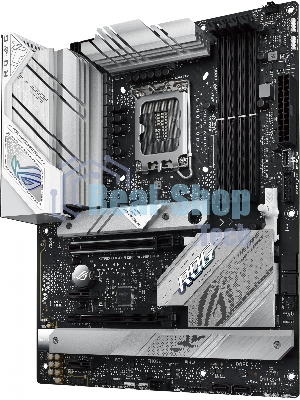 Материнская плата ASUS ROG STRIX B760-A GAMING WIFI, LGA 1700, Intel B760, 4xDDR5, 4xSATA, 3xM.2, 1xPCIe 5.0 x16, 1xPCIe 3.0 x4, 1xHDMI, 1xDP, 1x 2.5Gb LAN, 1xUSB-A 3.2 Gen 2, 2xUSB-A 3.2 Gen 1, 4xUSB 2.0, 5x3.5 мм, 7.1, Standard-ATX