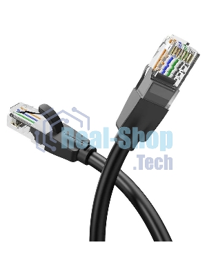 Патч-корд Vention прямой UTP cat.6, RJ45 - 8м. черный