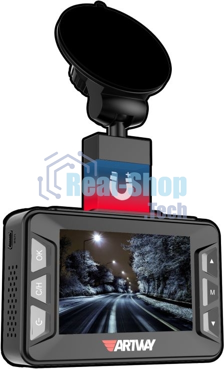 Видеорегистратор с радар-детектором Artway MD-108 GPS черный