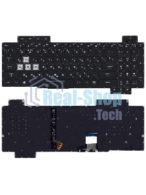 Клавиатура для ноутбука Asus ROG GL704 GL704GM черная c подсветкой