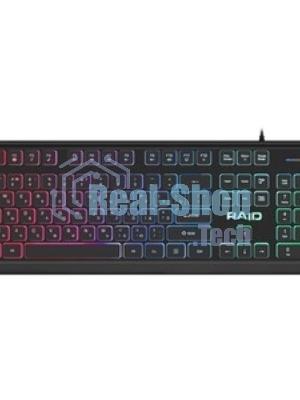Клавиатура проводная Defender Raid GK-778DL, USB, черный
