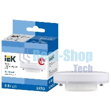 Лампа светодиодная IEK LLE-T80-8-230-65-GX53 T75 таблетка 8Вт 230В 6500К GX53