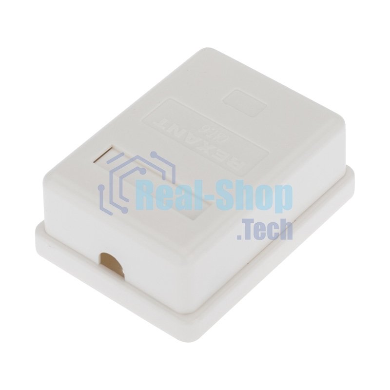 Розетка компьютерная внешняя Rexant 1-порт RJ-45 (8P8C), UTP неэкранированная, категория 6