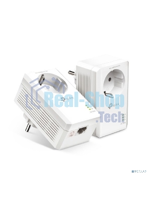 Сетевой адаптер TP-Link AV1000 Gigabit Passthrough Powerline Starter KitSPEED: 1000 Mbps PowerlineSPEC: Broadcom CPU, HomePlug AV2, 1+1 Gigabit PortFEATURE: Plug and Play, tpPLC Utility, Pair for More Security, Extra Power SocketKIT: 2× TL-PA7017P
