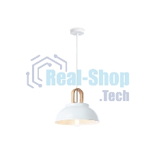 Светильник Ambrella light TR8190 WH/LW белый/светлое дерево E27 max 40W D290*900