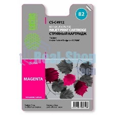 Картридж струйный Cactus CS-C4912 №82 пурпурный (72 мл) для HP Design Jet 500/800C