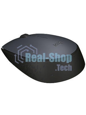 Мышь беспроводная Logitech M170 черный/темно-серый, 1000 dpi, радиоканал, USB, кнопки - 3